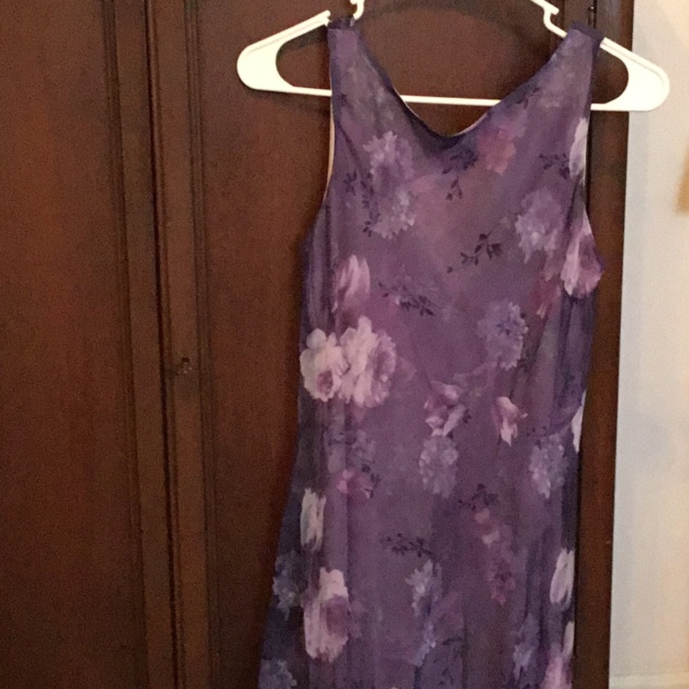 Long purple dress